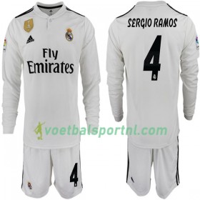 Real Madrid SERGIO RAMOS 4 Kind Thuis Tenue 2018-19 L/S